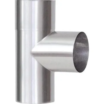 Kouřovod Komínový T-kus 90°, ø 180mm, tl. mat. 0,8mm - vývod H=200mm