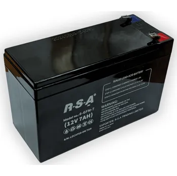 Příslušenství pro elektrokoloběžku Baterie olověná průmyslová ELJET R-S-A, 12V 7Ah