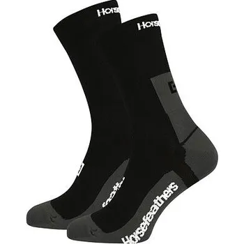 Pánské ponožky Technické funkční ponožky Cadence Long - black velikost 5 - 7