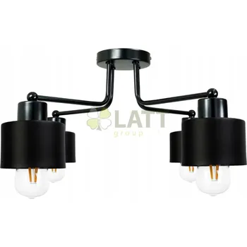 BERGE Závěsné svítidlo DRON 4xE27 ČERNÝ HRNEK