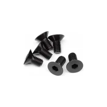 RC vybavení Flat Head Screw M6X12Mm (Hex Socket/6Pcs)