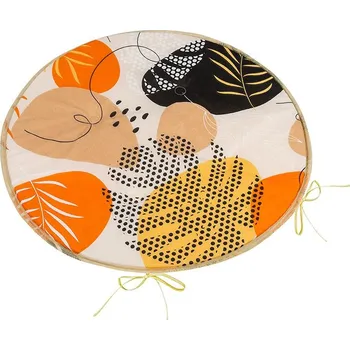 Podsedák Sedák Adéla kulatý hladký Oranžová BX12573 - průměr 40 cm