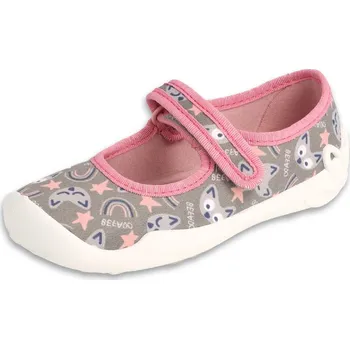 Dívčí obuv „Dětské bačkory Befado Blanca 114x543 – růžové balerínky na suchý zip | Botonožka.cz“ Velikost: 28