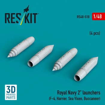 Plastikový model 1/48 Royal Navy 2" launchers (4 pcs.)
