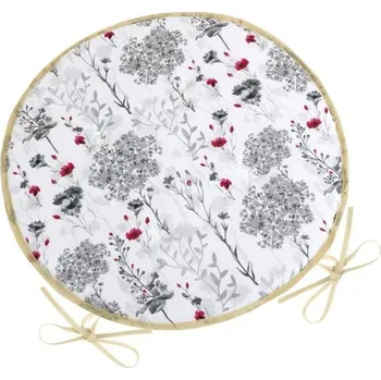 Podsedák Sedák DITA kulatý hladký Šedá,Červená,Bílá - průměr 40 cm