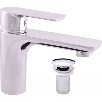 Vodovodní baterie VLTAVA - Umyvadlová baterie s výpustí, Chrom VT427.0K, RAV Slezák Barva: chrom, Rozměr: 1/2", #: VT427.5K