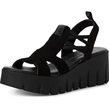 Dámské sandále DÁMSKÉ SANDÁLY TAMARIS 1-28717-44 001 ČERNÁ Barva: Černá, Velikost: 37