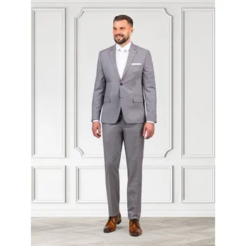 Pánský oblek FERATT Pánský oblek REMI světle šedý Velikost: 182/58