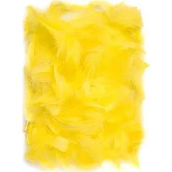 dpCraft Peří 5-12 cm, 10 g, žlutá