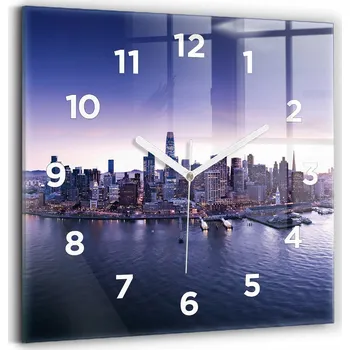 Hodiny Nástěnné hodiny Wallfluent modré 30 cm