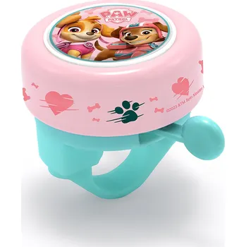 Zvonek na kolo Seven Cyklistický zvonek TLAPKOVÁ PATROLA kovový růžový