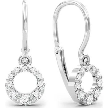 Náušnice Leru Dětské náušnice z bílého zlata KRUH