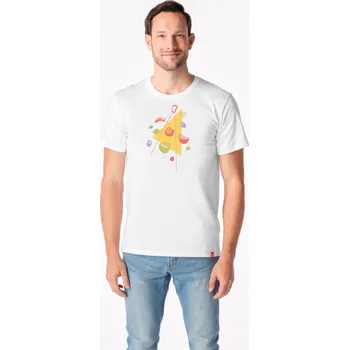 Pánské tričko CityZen - AGEN Pánské tričko bílé s potiskem Horolezec 4XL