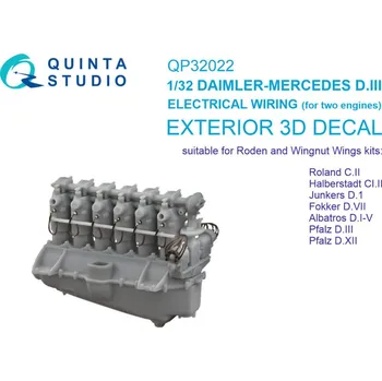 autíčko 1/32 DAIMLER-MERCEDES D.III Electric. wiring (WNW)