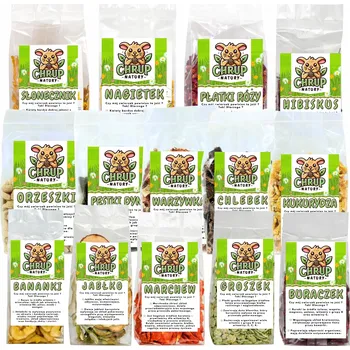 Krmivo pro hlodavce Chrup Natury zeleninové pamlsky 1,04 kg křeček , králíka, myš, pískomila, krysu, morče , veverku