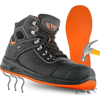 Pracovní obuv Pracovní obuv kotníková VM FOOTWEAR HAMBURG S2 PL FO HI SC HRO velikost 45