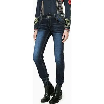 Pánská móda Jeansy Desigual Brownie denim dark blue velikost 31