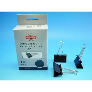 Kancelářská sponka klipy kovové 41 mm 12ks