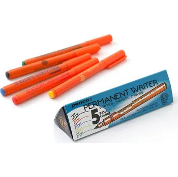 Penco sada permanentních fixů, 5 barev