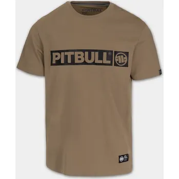 Pánské tričko PitBull West Coast Triko Hilltop 170 - tmavě pískové - PWC_NWPTHILLTOP_DSAND Velikosti: XL