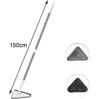 mop 360° rotační trojúhelníkový mop s náhradními hlavicemi Varianta: bílý mop 150 cm + 2 nástavce