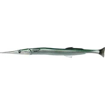 Umělá nástraha SAVAGE GEAR Gumová Nástraha 3D Needlefish Pulse Tail 2+1 30cm 66g Green
