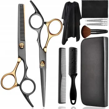 Kadeřnické nůžky Kadeřnické nůžky se sadou příslušenství, 10 dílů