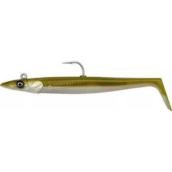 Umělá nástraha SAVAGE GEAR Gumová nástraha Sandeel V2 18cm 86g Khaki 2+1