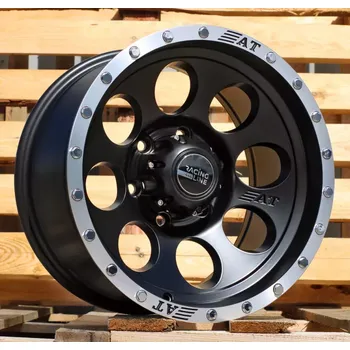 Alu kolo Alu kola Racing Line B5187, 16x8.5 6x139.7 ET-15, černá matná + leštěný límec