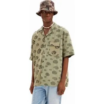 Pánská košile Košile Desigual Ben kaki velikost L