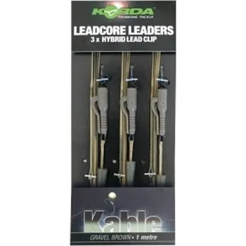 KORDA Leadcore Leader Hybrid Lead Clip QC Swivel Weed 3ks