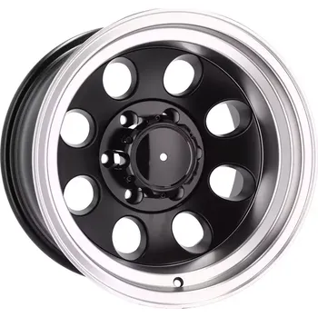 Alu kolo Alu kola Racing Line BY997, 15x12 6x139.7 ET-70, černá matná + leštěný límec (zátěžová)