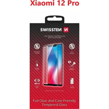 Swissten OCHRANNÉ SKLO XIAOMI 12 PRO ČERNÉ