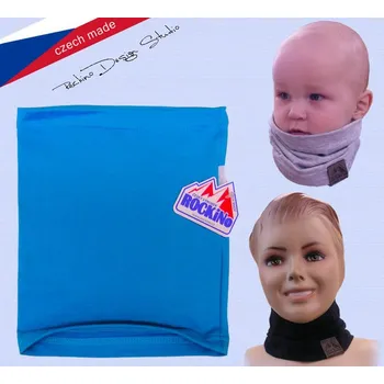 Čepice Rockino 6044 Dětský bavlněný nákrčník (tunel) růžový