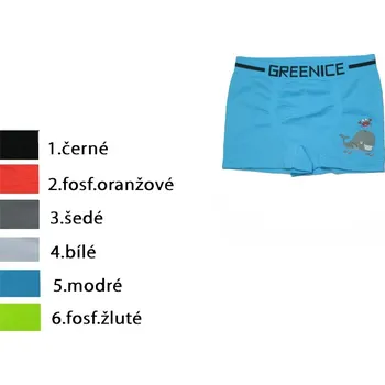 Chlapecké spodní prádlo 7-15 let-Chlapecké bezešvé trenskoslipy Greenice - velryba