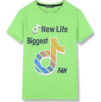 Chlapecké oblečení velikostní řada:116-146-Chl.tričko - krátký rukáv KUGO - hrášková barva