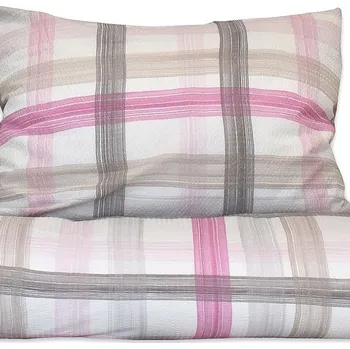 Povlečení Bierbaum Krepové povlečení Nika růžové 140 × 200 / 70 × 900 cm