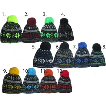 Čepice M and P Dětský zimní kulich s bambulí