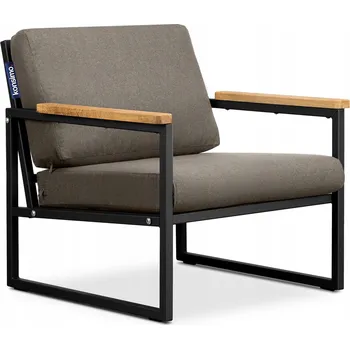 Zahradní židle Konsimo kovová černá