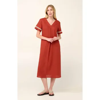 Dámské šaty Vamp Jednoduché letní šaty z popelínu 22456