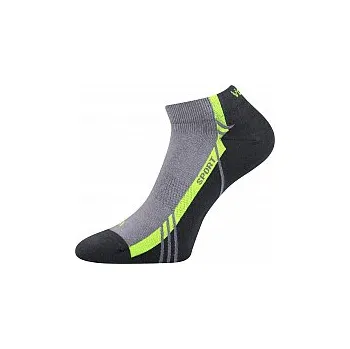 Dámské ponožky Dámské - Pánské- Pinas - sportovní kotníčkové ponožky Voxx - sv.šedá barva (-lem ponožek sahá pod kotník)