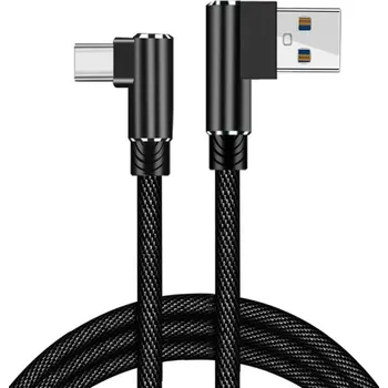 Datový kabel Nylonový kabel USB-C 3M černý