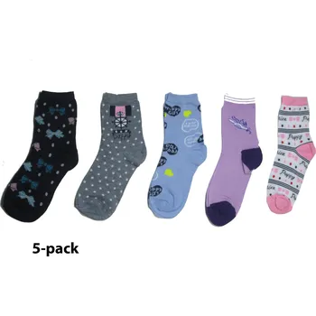 Rota NT001 Dívčí ponožky klasická výška 5-pack