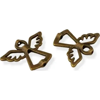 Materiál na výrobu šperku Andílek starozlatý - mezikus - 1 ks