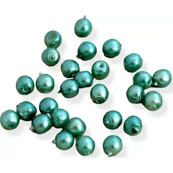 Korálek Voskové perle zelené 3mm - 100 ks