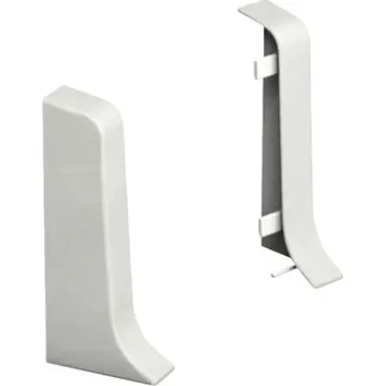 Podlahová lišta Koncovky ke kanálkové liště Cloudy šedá 2 ks