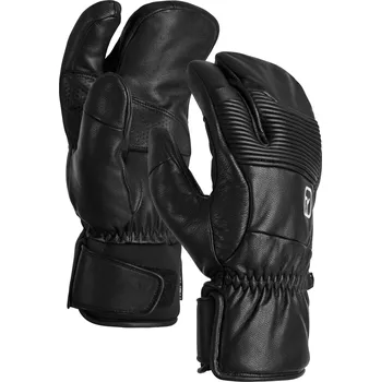 Pánské Rukavice Ortovox Full Leather 3 Finger Glove Men's Barva: Black Raven, Velikost: L