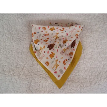 Pro útulný domov Bryndáček Mušelínový zvířátka oranžová s hořčicovou