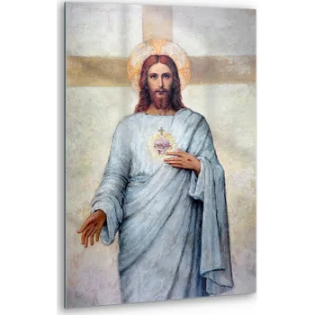 Obraz Vertikální obraz Sklo Umění Srdce Ježíše Krista