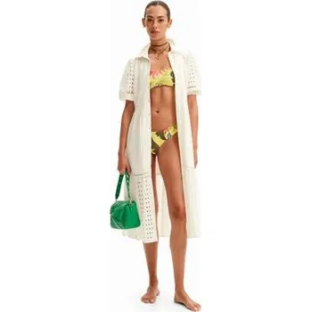 Dámské plavky Horní díl plavek Desigual Palms Top amarillo velikost M